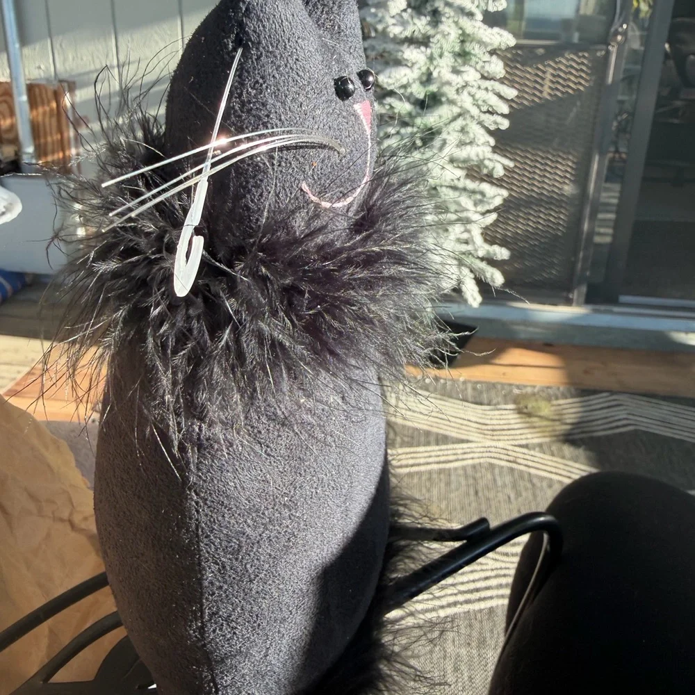 Charming Black Cat Plush Toy